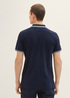 Tom Tailor Polo Shirt With Logo Embroidery Sky Captain Blue - 1035571-10668