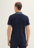 Tom Tailor Polo Shirt With Logo Embroidery Sky Captain Blue