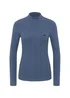 Lee Ribbed Long Sleeve High Neck Deep Waters