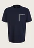 Tom Tailor T Shirt Sign Sky Captain Blue