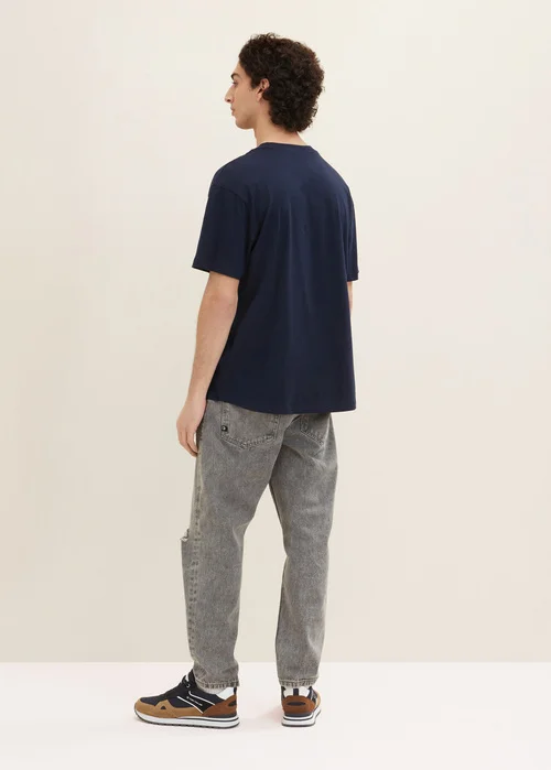 Tom Tailor T Shirt Sign Sky Captain Blue