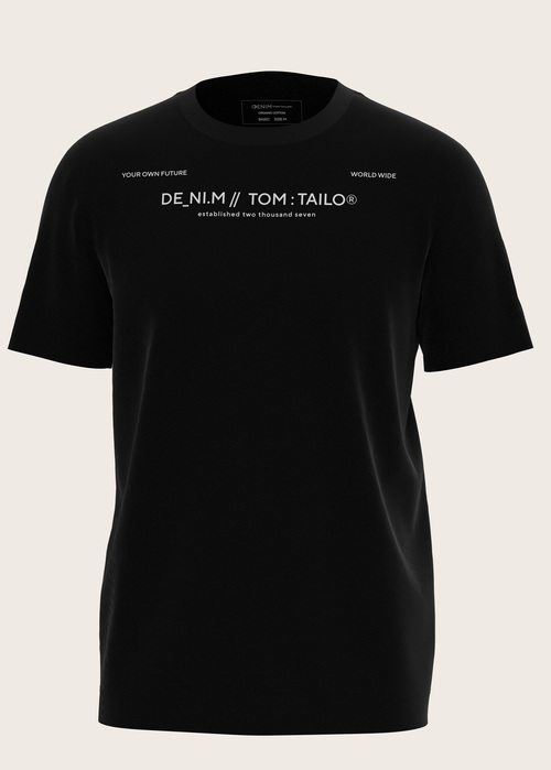 Denim Tom Tailor Tshirt Black - 1035581-29999