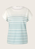 Tom Tailor Tshirt Blue Gradient Stripe - 1035480-31328