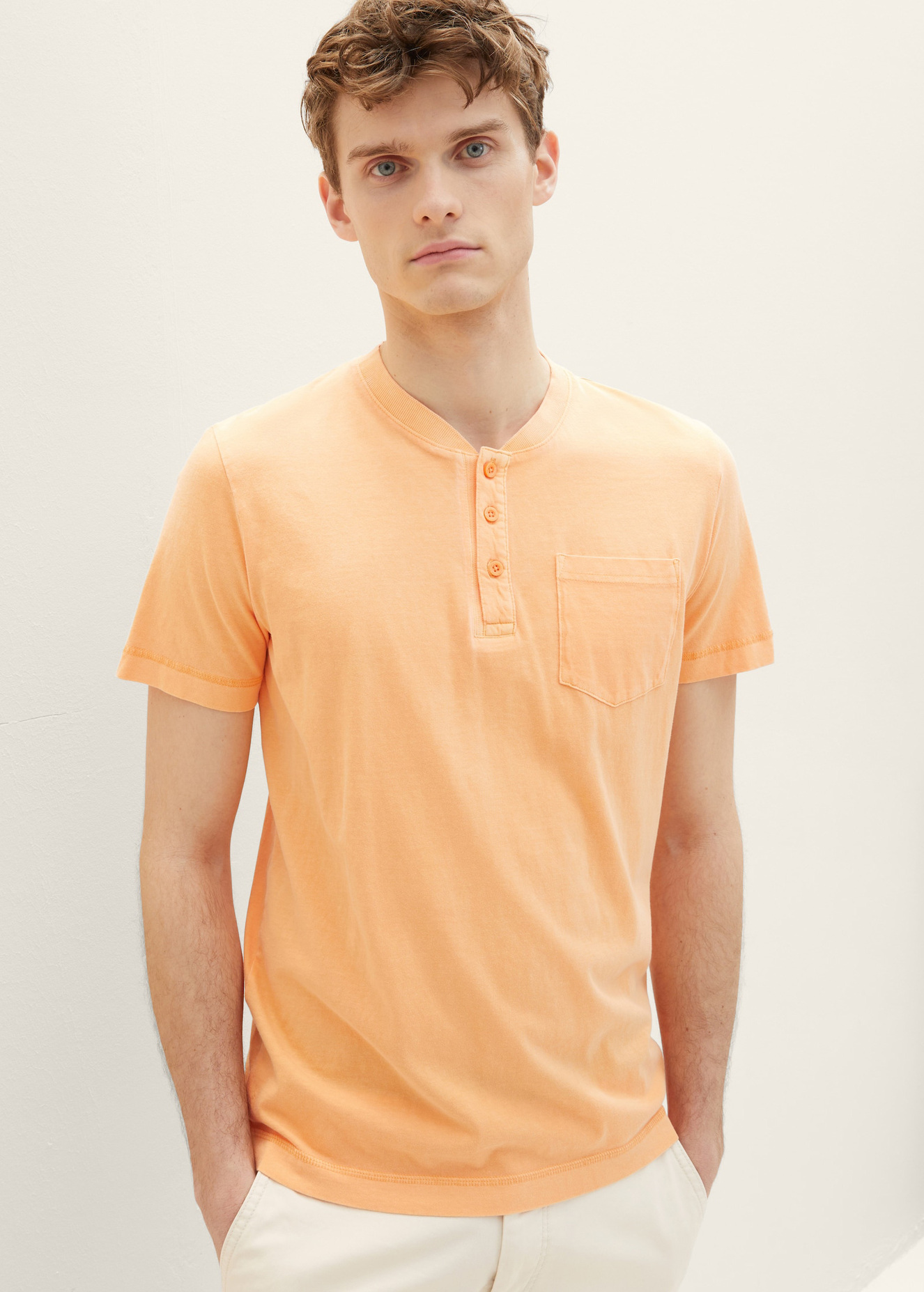 Tom Tailor Tshirt Washed Out Orange - 1035639-22225