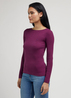 Lee Long Sleev Boat Neck Tee Foxy Violet - LQ59IPA91