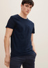 Denim Tom Tailor T Shirt With A Chest Pocket Sky Captain Blue - 1030694-10668