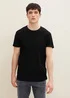 Denim Tom Tailor T Shirt With A Chest Pocket Black