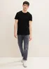 Denim Tom Tailor T Shirt With A Chest Pocket Black