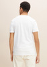 Denim Tom Tailor T Shirt With A Logo Print White - 1032335-20000