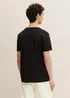 Denim Tom Tailor T Shirt With A Logo Print Black