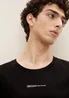 Denim Tom Tailor T Shirt With A Logo Print Black