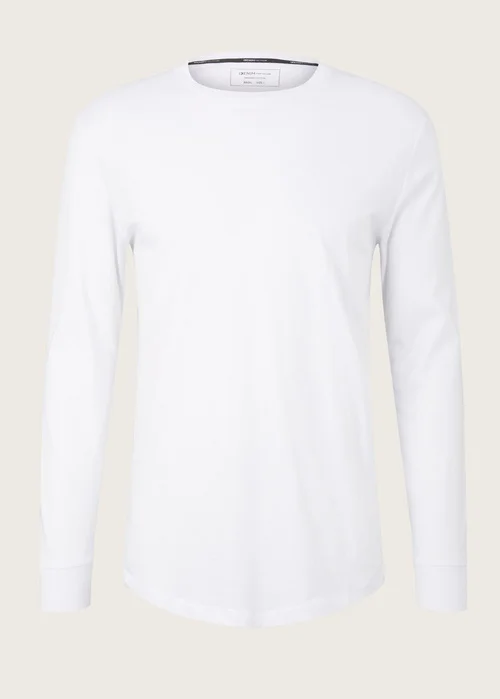 Denim Tom Tailor Basic Long Sleeved Shirt White