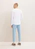Denim Tom Tailor Basic Long Sleeved Shirt White