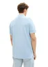 Denim Tom Tailor Polo Tee Washed Out Middle Blue