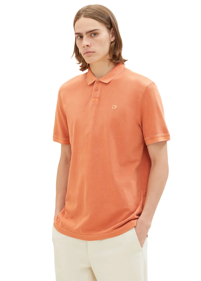 Denim Tom Tailor Polo Tee Soft Autumn Rust