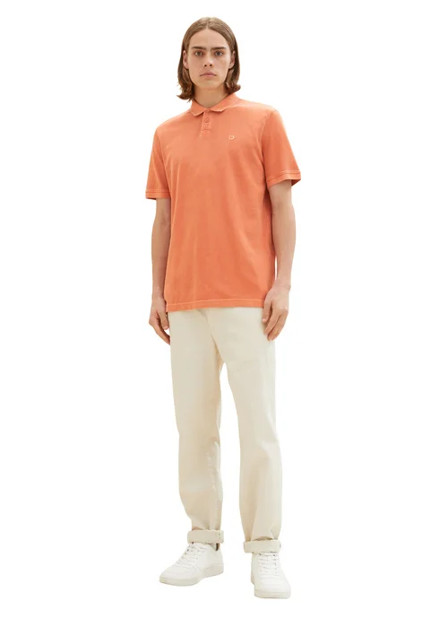 Denim Tom Tailor Polo Tee Soft Autumn Rust