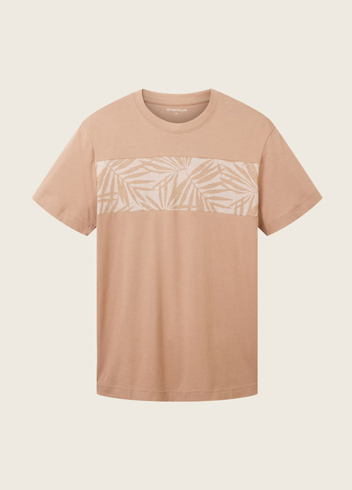 Tom Tailor T Shirt With Lettering Desert Fawn - 1036426-24048