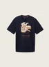 Tom Tailor T Shirt With A Print Sky Captain Blue