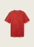 Tom Tailor C Neck Tee Velvet Red Soft Spacedye