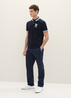 Tom Tailor Polo Shirt With A Logo Print Sky Captain Blue - 1038848-10668