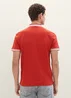 Tom Tailor Polo Shirt With A Logo Print Velvet Red