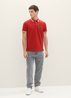 Tom Tailor Polo Shirt With A Logo Print Velvet Red - 1038848-14302