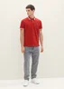 Tom Tailor Polo Shirt With A Logo Print Velvet Red