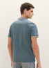 Tom Tailor Polo Shirt With A Logo Print Dusty Dark Teal - 1038848-32506