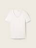 Tom Tailor Long Sleeve V Neck T Shirt Whisper White - 1041533-10315