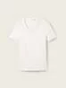 Tom Tailor Long Sleeve V Neck T Shirt Whisper White