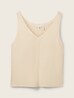 Tom Tailor V Neck Pullover Summer Beige - 1041589-21650