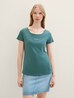 Tom Tailor Round Neck T Shirt Sea Pine Green - 1042892-10697