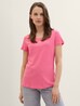 Tom Tailor Round Neck T Shirt Carmine Pink - 1042892-15799