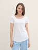 Tom Tailor Round Neck T Shirt White - 1042892-20000