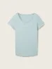 Tom Tailor Round Neck T Shirt Dusty Mint Blue