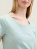 Tom Tailor Round Neck T Shirt Dusty Mint Blue