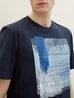 Tom Tailor T Shirt With A Print Sky Captain Blue