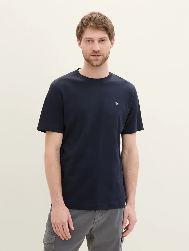 Tom Tailor Basic T Shirt Sky Captain Blue