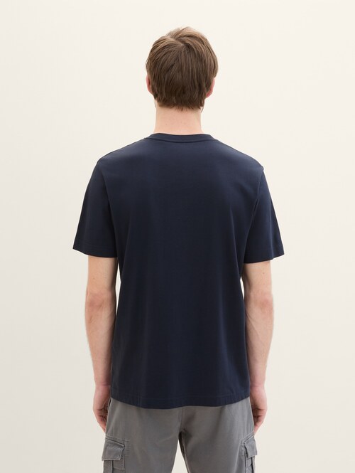 Tom Tailor Basic T Shirt Sky Captain Blue - 1040902-10668