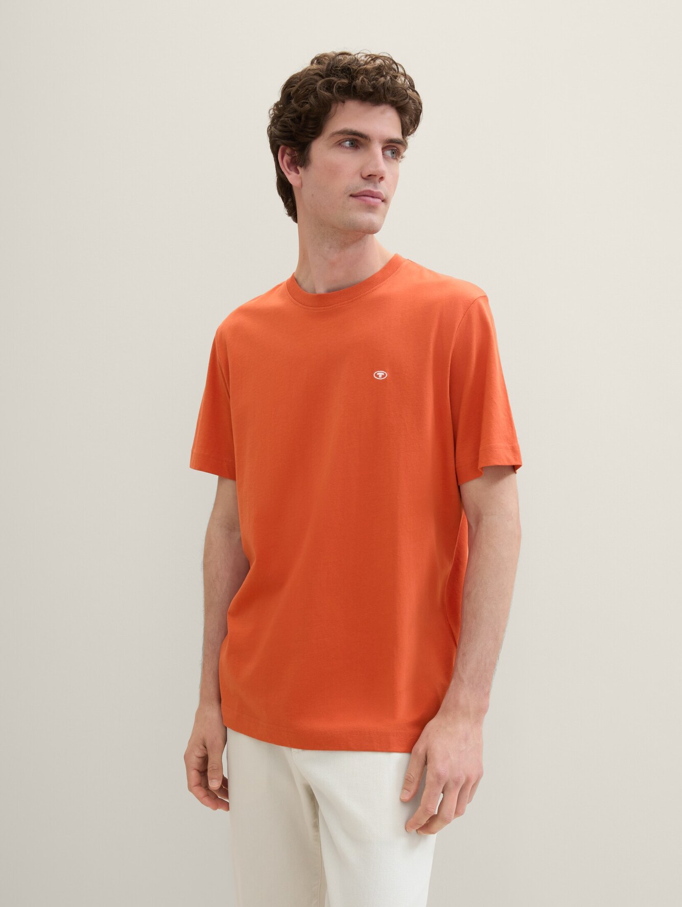 Tom Tailor Basic T Shirt Marocco Orange - 1040902-12883