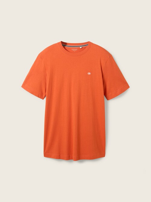 Tom Tailor Basic T Shirt Marocco Orange - 1040902-12883