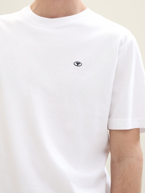 Tom Tailor Basic T Shirt White - 1040902-20000