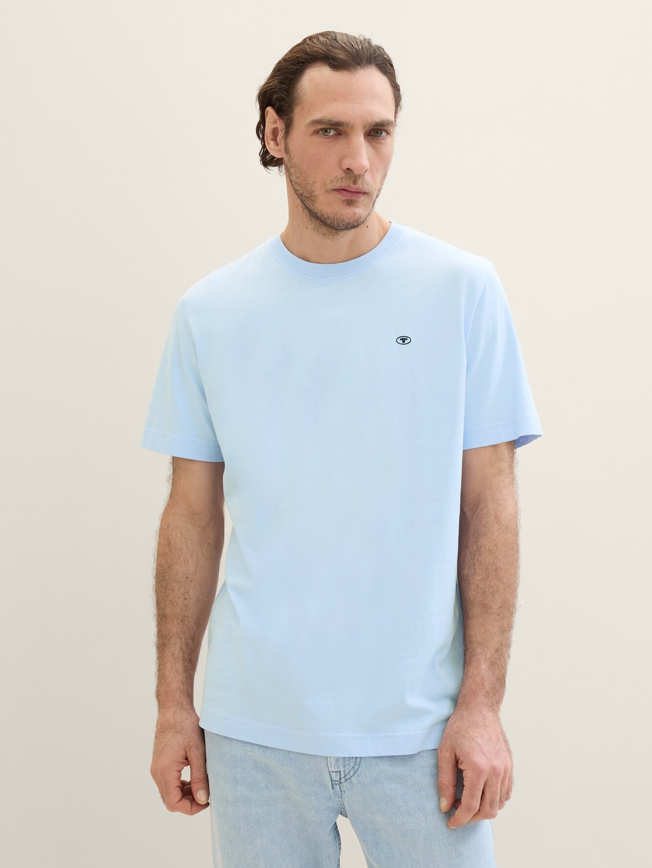 Tom Tailor Basic T Shirt Windsurf Blue - 1040902-35271