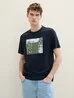 Tom Tailor T Shirt With Print Sky Captain Blue