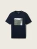 Tom Tailor T Shirt With Print Sky Captain Blue