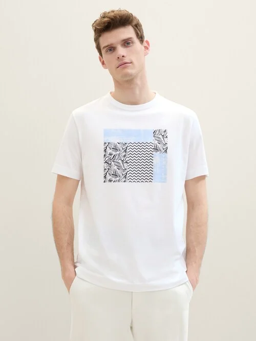 Tom Tailor T Shirt With Print White