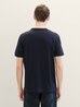 Tom Tailor Print T Shirt Sky Captain Blue - 1041788-10668