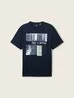 Tom Tailor Print T Shirt Sky Captain Blue