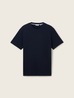 Tom Tailor T Shirt With Texture Sky Captain Blue - 1041806-10668