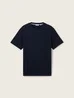 Tom Tailor T Shirt With Texture Sky Captain Blue
